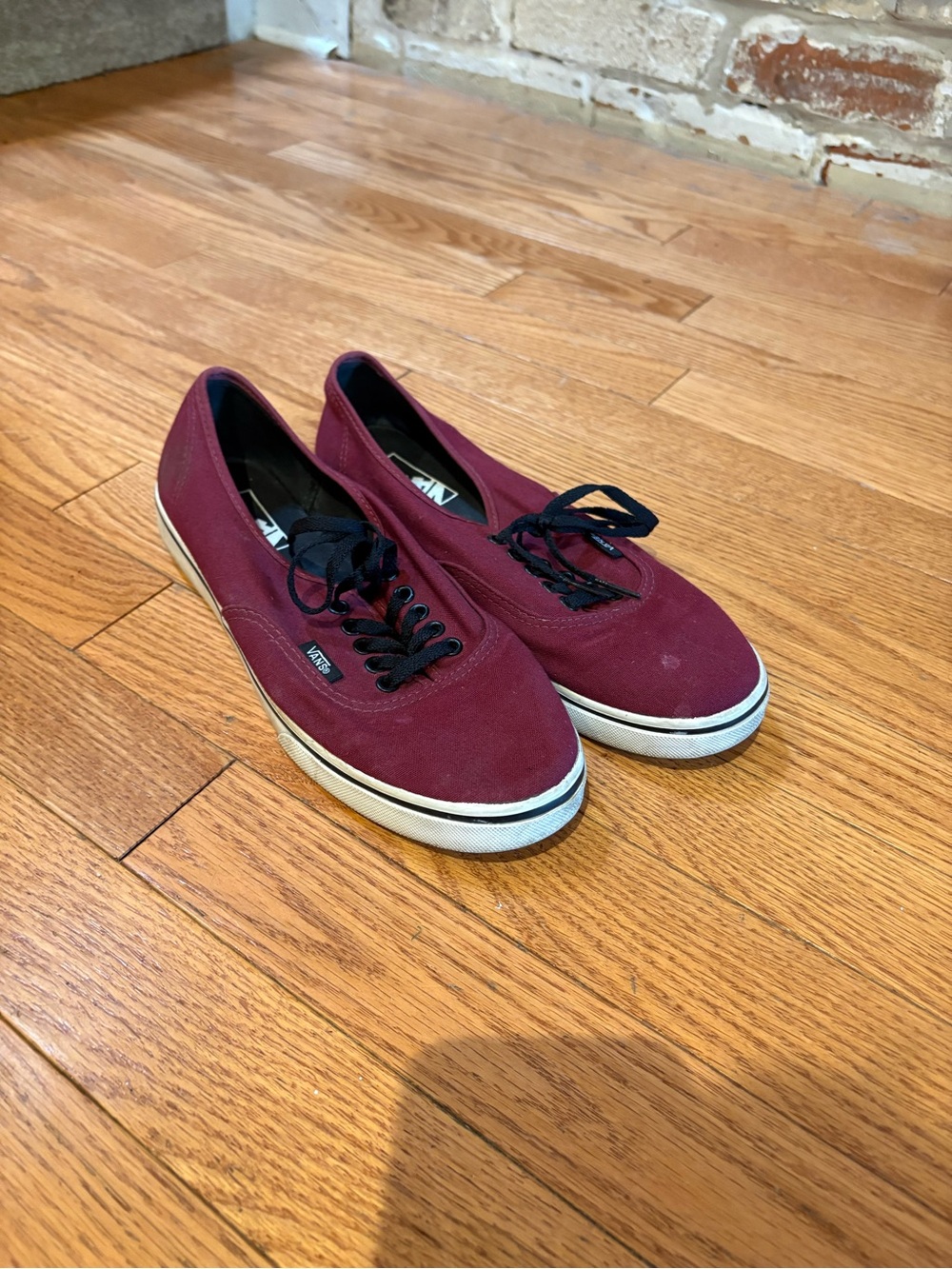Vans Women's Burgundy Canvas Low-Top Sneakers